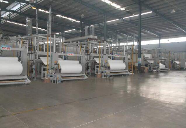 長絲聚酯胎后紡無紡布生產(chǎn)線
